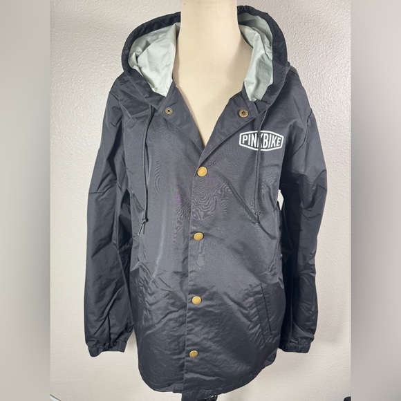 PINKBIKE MOTO COACHES BLACK JACKET SIZE MEDIUM - Picture 1 of 12